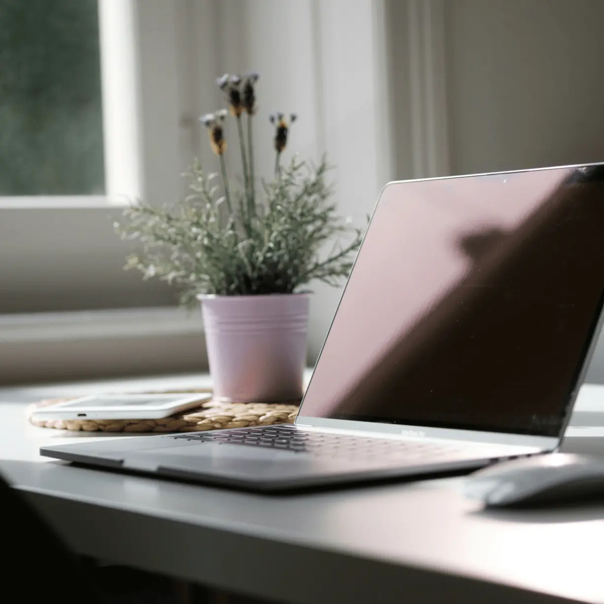 A laptop prepared for an online scholarship application